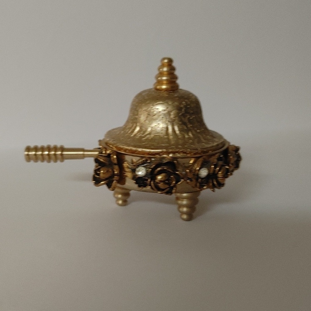 Vintage Saccarin Holder Embellished with Flowers & Crystals
